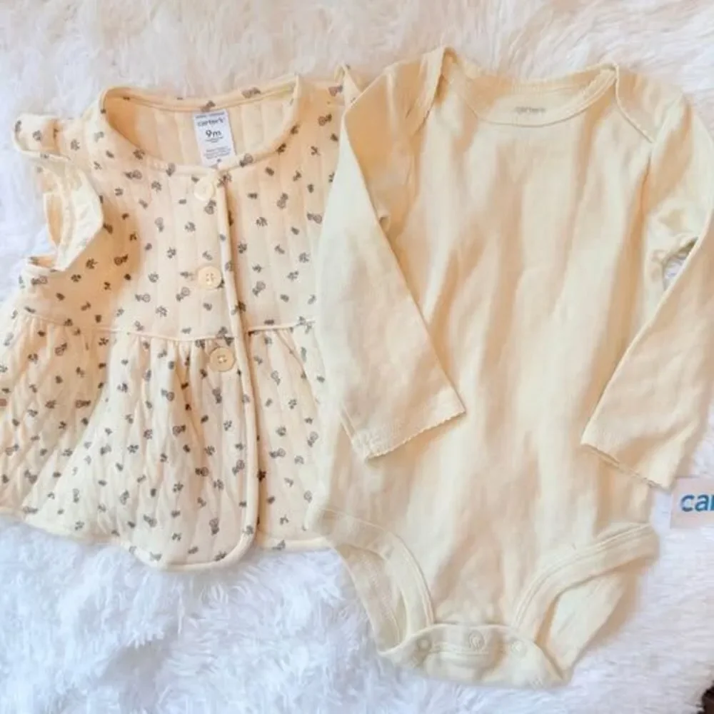 🌸 NWT Carter's Floral Cardigan & Bodysuit Set 9M Baby Girl Outfit